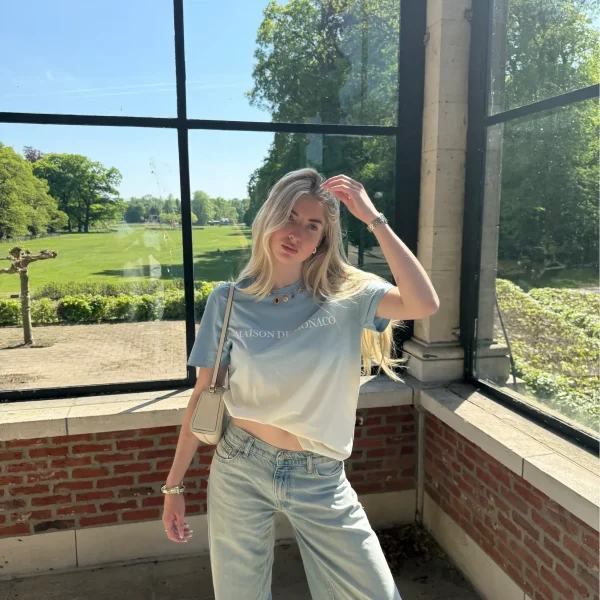 Maison de Monaco​ The Color Fade T Shirt Blue White (5)